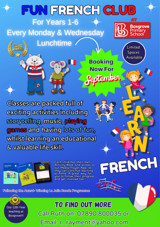 French Club Boxgrove Poster